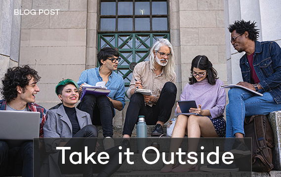 Take Learning Outside to Save Campus Space.
