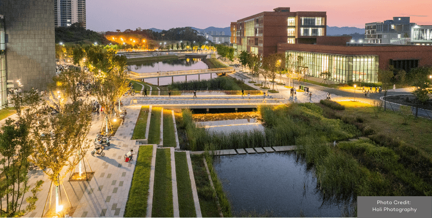 Xinyang University - A Porous Portal, Xinyang University South Bay Campus Gateway Landscape